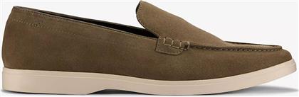 Clarks Easy Suede Ανδρικά Loafers σε Πράσινο Χρώμα από το MyShoe