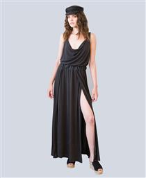 Collectiva Noir Καλοκαιρινό Maxi Φόρεμα Μαύρο