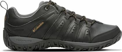 Columbia Woodburn II Ανδρικά Ορειβατικά Παπούτσια Αδιάβροχα Black / Caramel