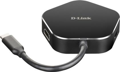 D-Link USB-C Docking Station με HDMI 4K PD Ethernet Μαύρο (DUB-M420)