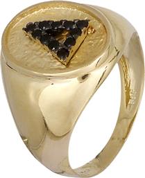 Δαχτυλίδι σεβαλιέ Κ14 019073 019073 Χρυσός 14 Καράτια