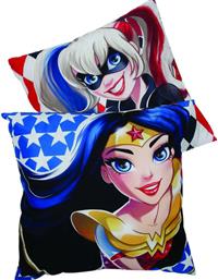 Das Home Παιδικό Διακοσμητικό Μαξιλάρι DC Super Hero Girls Πολύχρωμο Μ40xΥ40εκ.