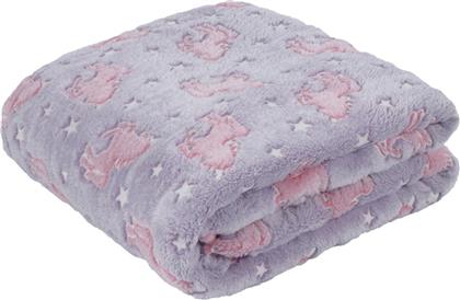 Das Home Κουβέρτα Fleece 4833 160x220εκ. Φωσφορίζουσα Ροζ από το Spitishop