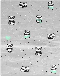 Dimcol Σετ Σεντόνια Κούνιας Panda 120x160 112 Grey-Green