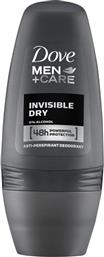 Dove Men+Care Invisible Dry Αποσμητικό 48h σε Roll-On 50ml