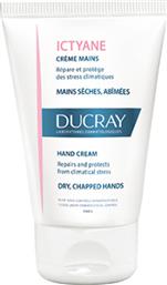 Ducray Ictyane Creme Mains Ενυδατική Κρέμα Χεριών 50ml