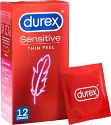 Durex Προφυλακτικά Sensitive Λεπτά 12τμχ