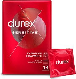 Durex Προφυλακτικά Sensitive Λεπτά 18τμχ από το Pharm24