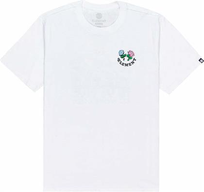 Element High Five Ανδρικό T-shirt Optic White Μονόχρωμο από το Plus4u