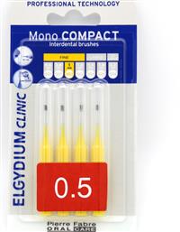 Elgydium Clinic Mono Compact Μεσοδόντια Βουρτσάκια 0.5mm Κίτρινα 4τμχ από το Pharm24