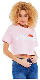 Κοντομάνικο Crop Top Light Pink Ellesse από το Cosmossport