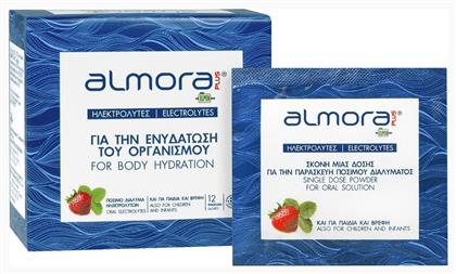 Almora Plus Electrolytes Φράουλα 12x1 φακελίσκοι Elpen