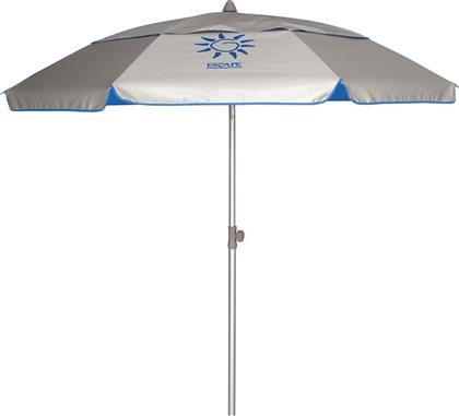 Escape Ομπρέλα Θαλάσσης Αλουμινίου Διαμέτρου 2m με UV Προστασία και Αεραγωγό Silver/Blue από το Esmarket