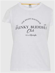 Funky Buddha Γυναικείο T-shirt Λευκό