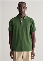 Gant Ανδρική Μπλούζα Κοντομάνικη Polo Πράσινη