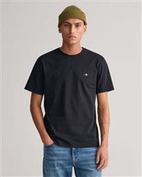Gant Ανδρικό T-shirt Κοντομάνικο Μαύρο από το Favela