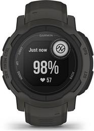 Garmin Instinct 2 45mm Αδιάβροχο Smartwatch με Παλμογράφο (Graphite) από το e-shop