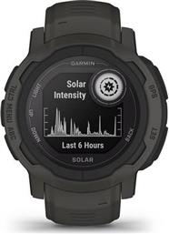 Garmin Instinct 2 Solar 45mm Αδιάβροχο Smartwatch με Παλμογράφο (Graphite)