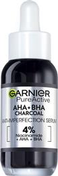 Garnier Pure Active Charcoal Serum Προσώπου για Λάμψη 30ml