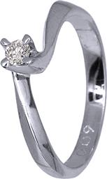Γυναικείο δαχτυλίδι Κ18 με διαμάντι 018747 018747 Χρυσός 18 Καράτια