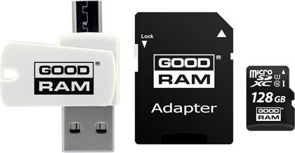 GoodRAM microSDXC 128GB Class 10 U1 UHS-I με USB Reader