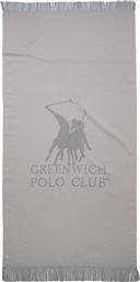 Greenwich Polo Club 3778 Πετσέτα Θαλάσσης με Κρόσσια Εκρού 170x80εκ.