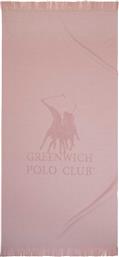Greenwich Polo Club 3782 Πετσέτα Θαλάσσης με Κρόσσια Ροζ 170x80εκ.