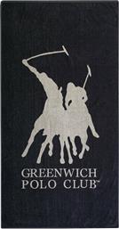 Greenwich Polo Club Πετσέτα Θαλάσσης Μαύρη 170x90εκ.