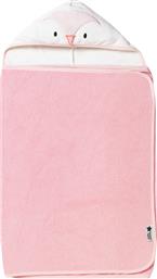 Grobag Βρεφική Κάπα-Μπουρνούζι με Κουκούλα Gro Towel Ροζ