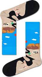 Happy Socks Roadtrip Unisex Κάλτσες με Σχέδια Γαλάζιες