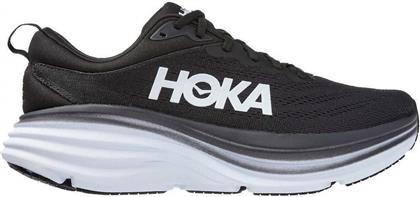 Hoka Bondi 8 Ανδρικά Αθλητικά Παπούτσια Running Μαύρα από το Zakcret Sports
