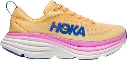 Hoka Bondi 8 Ανδρικά Αθλητικά Παπούτσια Running Πορτοκαλί από το MybrandShoes