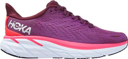 Hoka Clifton 8 Γυναικεία Αθλητικά Παπούτσια Running Ροζ από το MybrandShoes