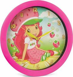 Hollytoon Παιδικό Ρολόι Τοίχου Strawberry Πλαστικό 28εκ. από το GreekBooks