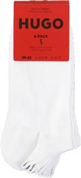 Hugo Boss Ανδρικές Μονόχρωμες Κάλτσες Λευκές 6 Pack