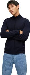 Hugo Boss Ανδρική Ζακέτα Πλεκτή με Φερμουάρ Navy Μπλε από το Clodist