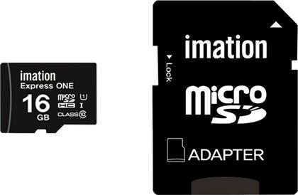 Imation Express One microSDHC 16GB Class 10 UHS-I με αντάπτορα