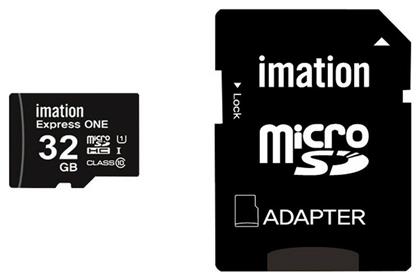 Express One microSDHC 32GB Class 10 UHS-I με αντάπτορα Imation από το Elektrostore24