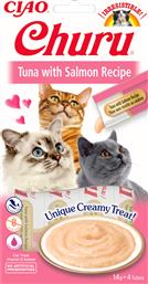 Inaba Churu Bites Λιχουδιές Σνακ Γάτας Tuna & Salmon 4x14gr