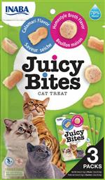 Inaba Churu Cat Juicy Bites Λιχουδιές Σνακ με Σπιτικό Ζωμό & Καλαμάρι για Ενήλικες Γάτες 33.9gr