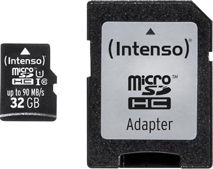 Intenso Professional microSDHC 32GB Class 10 U1 UHS-I με αντάπτορα από το e-shop