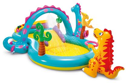 Dinoland Play Center Παιδική Πισίνα Φουσκωτή 302x229x112εκ. Intex από το Moustakas Toys