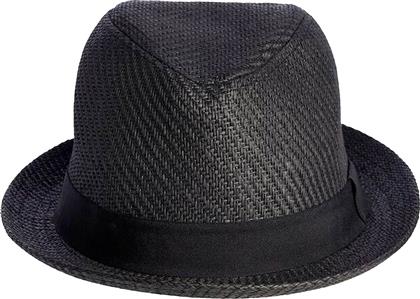 Jack & Jones Ψάθινο Ανδρικό Καπέλο Καβουράκι Μαύρο