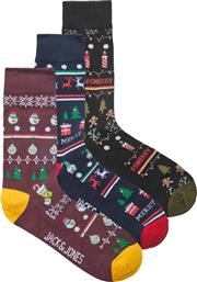 Jack & Jones Unisex Χριστουγεννιάτικες Κάλτσες NAVY Blazer 3 Pack
