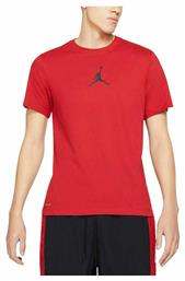 Jordan Ανδρικό Αθλητικό T-shirt Κοντομάνικο Κόκκινο