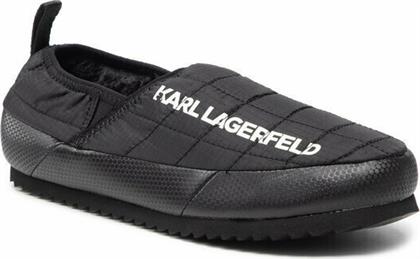 Karl Lagerfeld Χειμερινές Ανδρικές Παντόφλες Μαύρες
