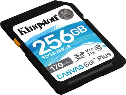 Kingston Canvas Go Plus SDXC 256GB Class 10 U3 V30 A2 UHS-I από το e-shop