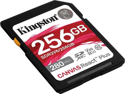 Kingston Canvas React Plus V60 SDXC 256GB Class 10 U3 V60 UHS-II από το e-shop