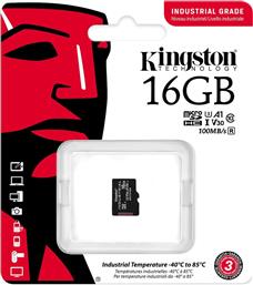 Kingston Industrial microSDHC 16GB Class 10 U3 V30 A1 UHS-I από το e-shop