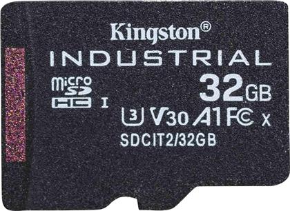 Kingston Industrial microSDHC 32GB Class 10 U3 V30 A1 UHS-I από το e-shop